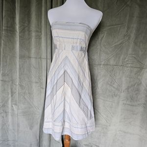 y2k Mobwife Poetcore Millenial Coastal Preppy Strapless Plaid Mini Dress